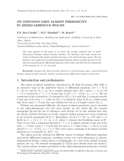 ON STEPANOV-LIKE ALMOST PERIODICITY IN MIXED LEBESGUE SPACES