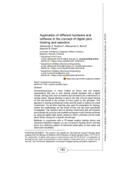 Application of different hardware and software in the concept of digital pilot training and selection
