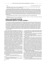 СУДЬБА В НАРРАТИВНОЙ ПЕРСПЕКТИВЕ (НА МАТЕРИАЛЕ ПОВЕСТИ И. ТУРГЕНЕВА «ЗАТИШЬЕ»)