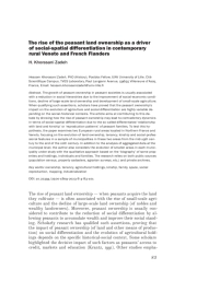 РОСТ КРЕСТЬЯНСКОГО ЗЕМЛЕВЛАДЕНИЯ КАК ДВИЖУЩАЯ СИЛА СОЦИАЛЬНО-ПРОСТРАНСТВЕННОЙ ДИФФЕРЕНЦИАЦИИ В СОВРЕМЕННЫХ СЕЛЬСКИХ РАЙОНАХ ВЕНЕТО И ФРАНЦУЗСКОЙ ФЛАНДРИИ