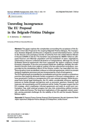 Имманентная критика «Предложения ЕС» в контексте диалоге Белград – Приштина