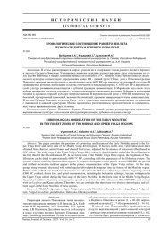ХРОНОЛОГИЧЕСКОЕ СООТНОШЕНИЕ РАННЕГО НЕОЛИТА ЛЕСНОГО СРЕДНЕГО И ВЕРХНЕГО ПОВОЛЖЬЯ