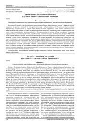 ЭФФЕКТИВНОСТЬ УЧЕБНОГО ЗАНЯТИЯ КАК ЗАЛОГ ПРОФЕССИОНАЛЬНОГО РАЗВИТИЯ