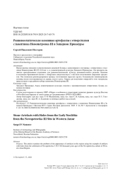 Ранненеолитические каменные артефакты с отверстиями с памятника Новопетровка III в Западном Приамурье