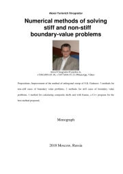Numerical methods of solving stiff and non-stiff boundary-value problems